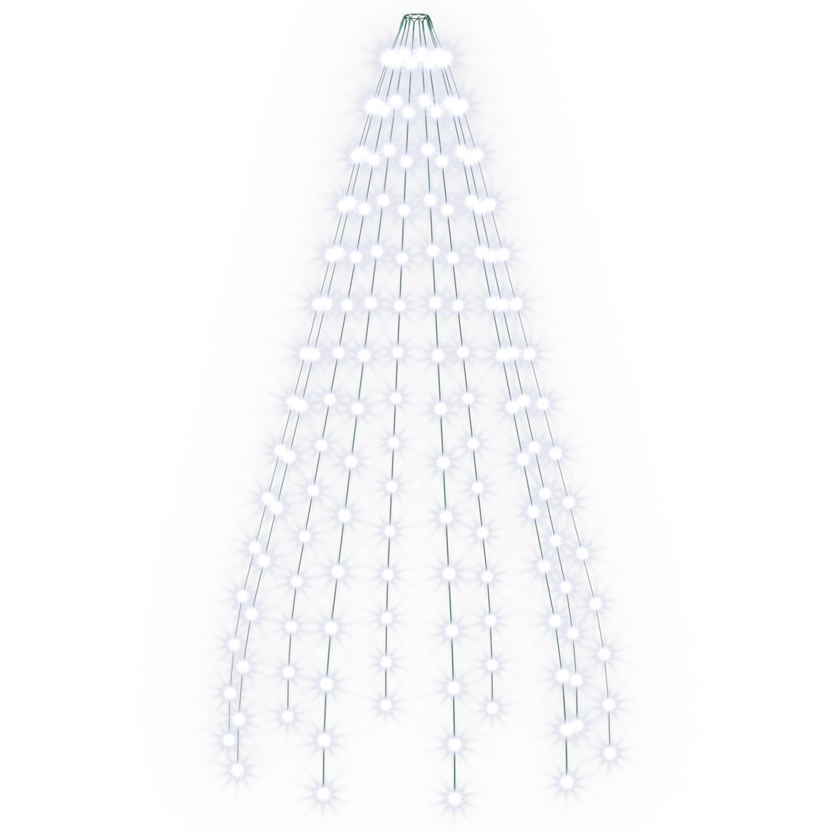vidaXL Christmas Tree Lights 150 LEDs Cold White 150 cm