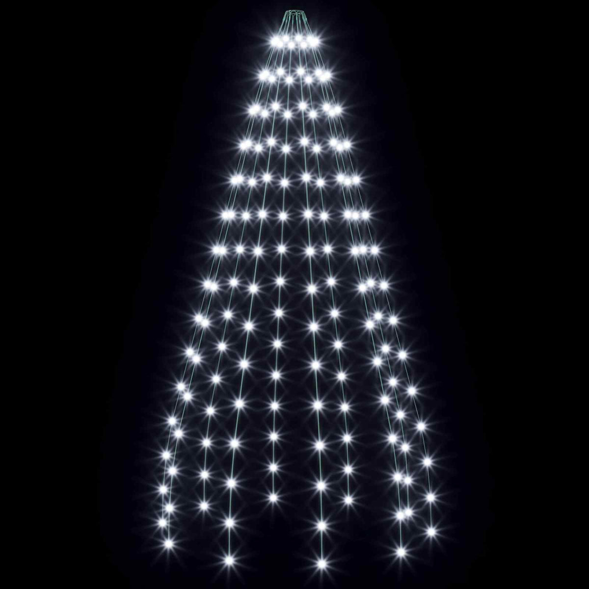 vidaXL Christmas Tree Lights 150 LEDs Cold White 150 cm