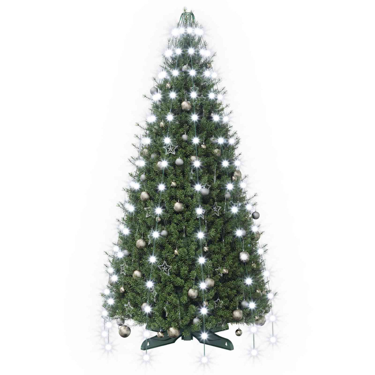 vidaXL Christmas Tree Lights 150 LEDs Cold White 150 cm