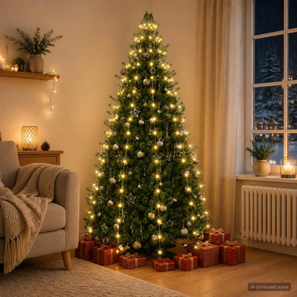 vidaXL Christmas Tree Lights 180 LEDs Warm White 180 cm