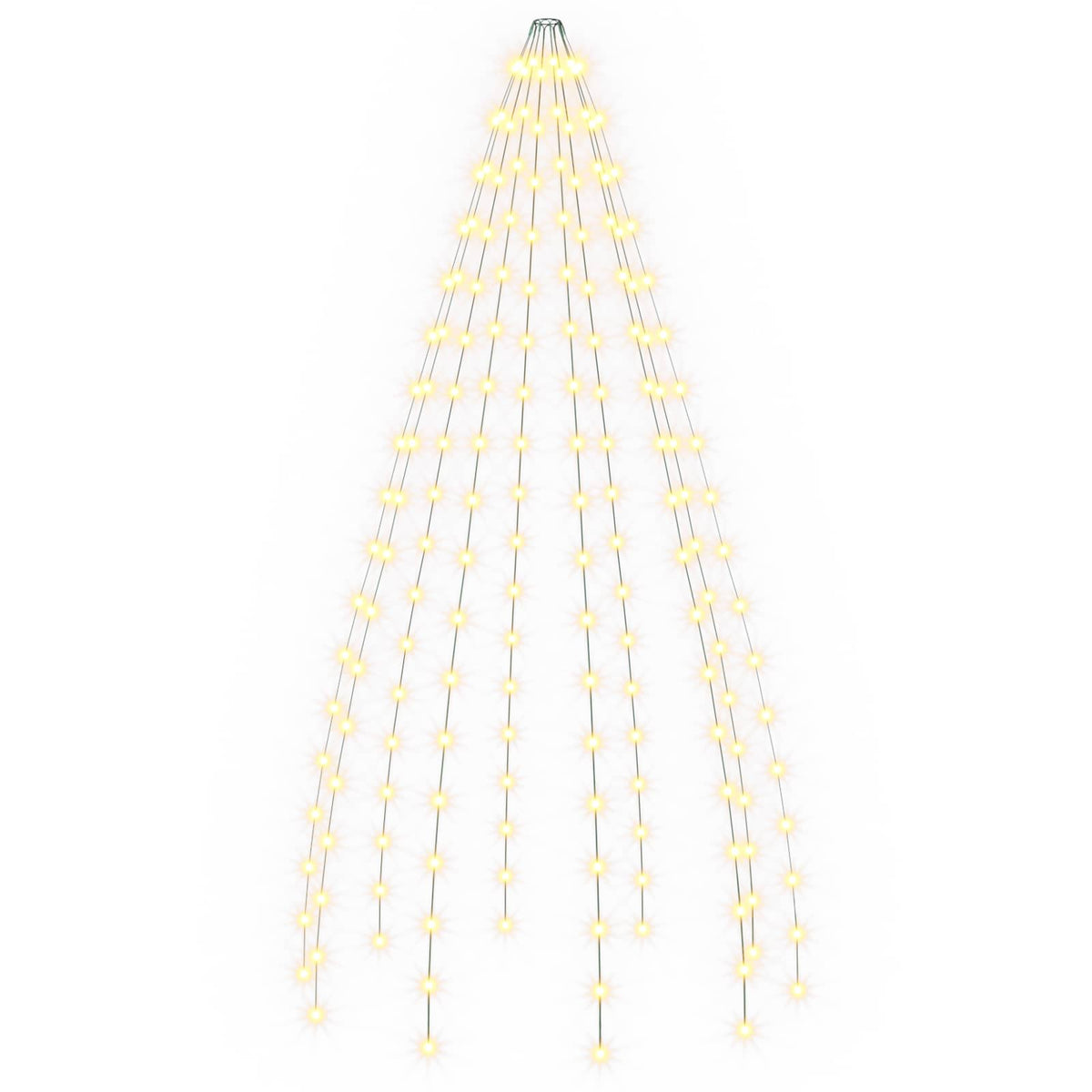 vidaXL Christmas Tree Lights 180 LEDs Warm White 180 cm