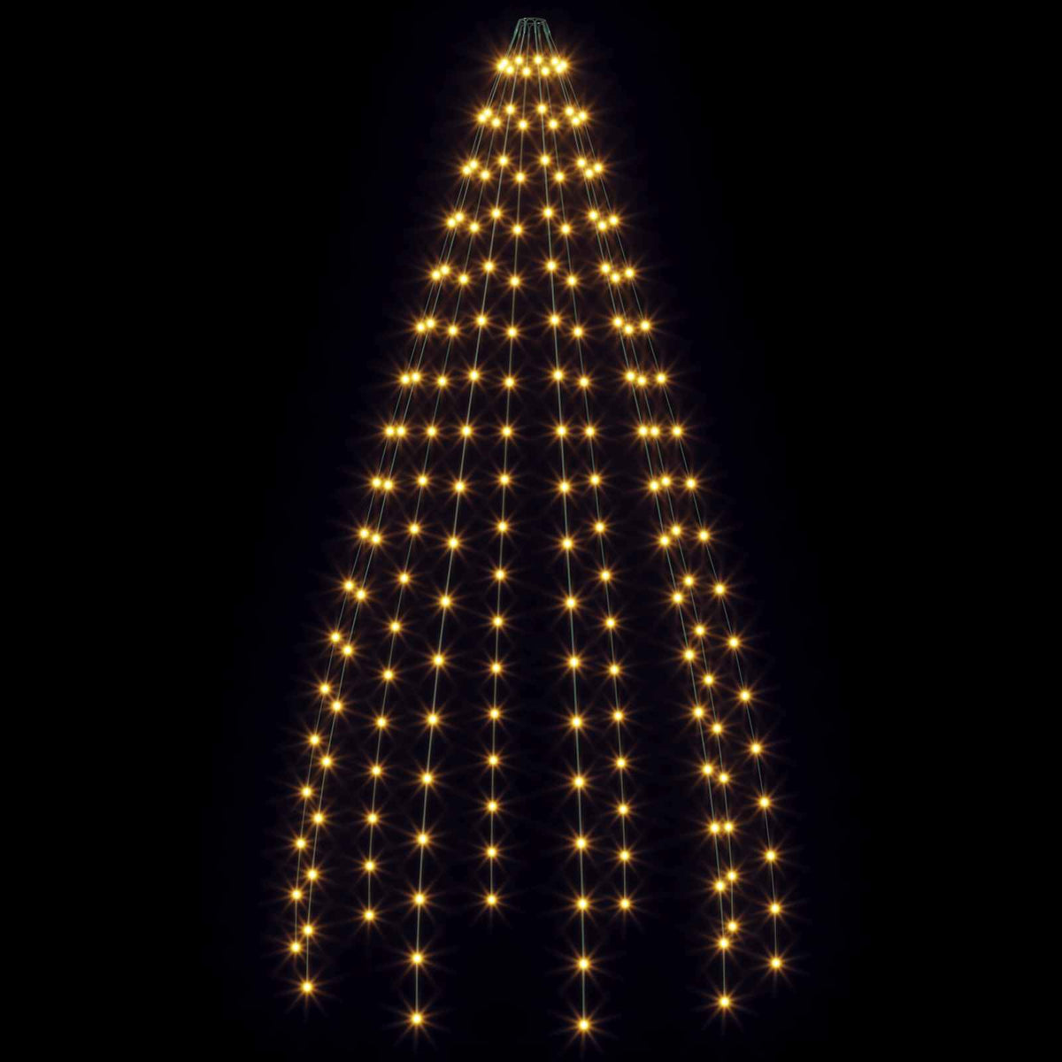 vidaXL Christmas Tree Lights 180 LEDs Warm White 180 cm