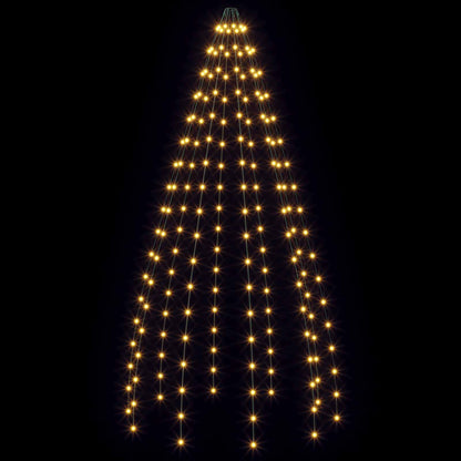 vidaXL Christmas Tree Lights 180 LEDs Warm White 180 cm