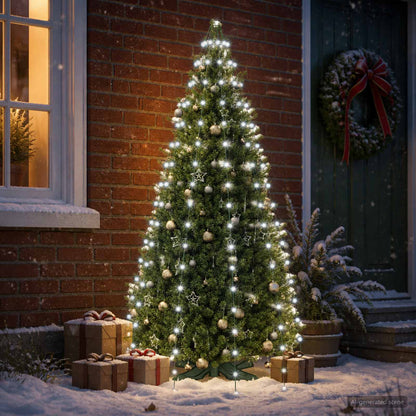 vidaXL Christmas Tree Lights 180 LEDs Cold White 180 cm