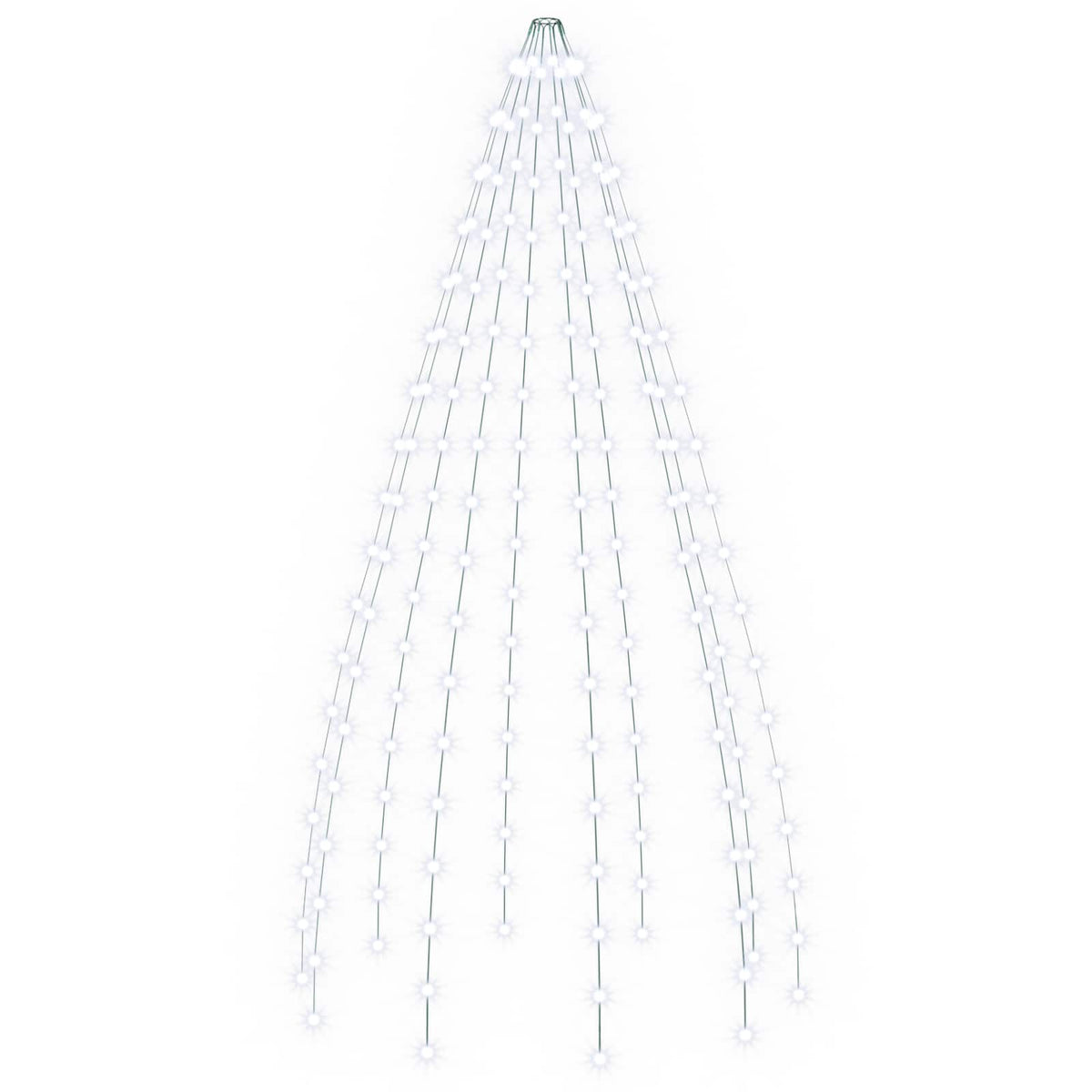 vidaXL Christmas Tree Lights 180 LEDs Cold White 180 cm