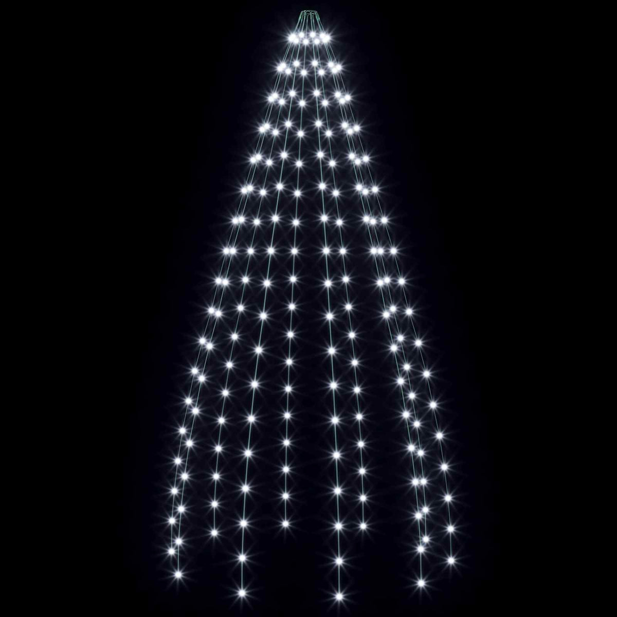 vidaXL Christmas Tree Lights 180 LEDs Cold White 180 cm