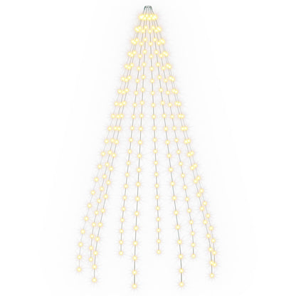 vidaXL Christmas Tree Lights 210 LEDs Warm White 210 cm