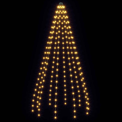 vidaXL Christmas Tree Lights 210 LEDs Warm White 210 cm