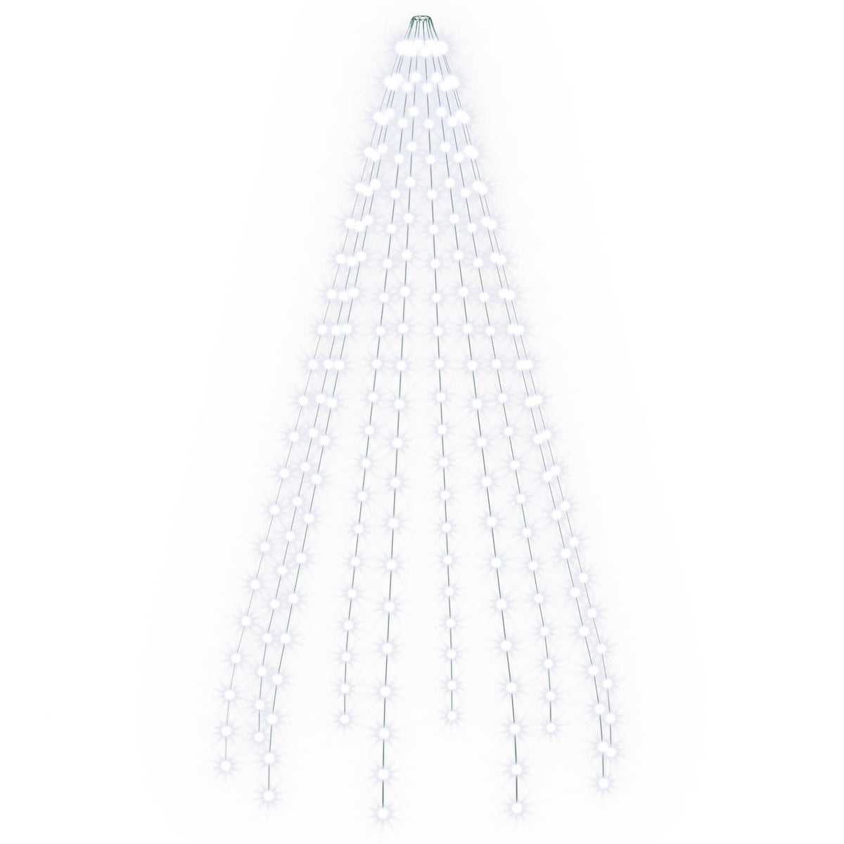 vidaXL Christmas Tree Lights 210 LEDs Cold White 210 cm