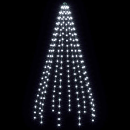 vidaXL Christmas Tree Lights 210 LEDs Cold White 210 cm