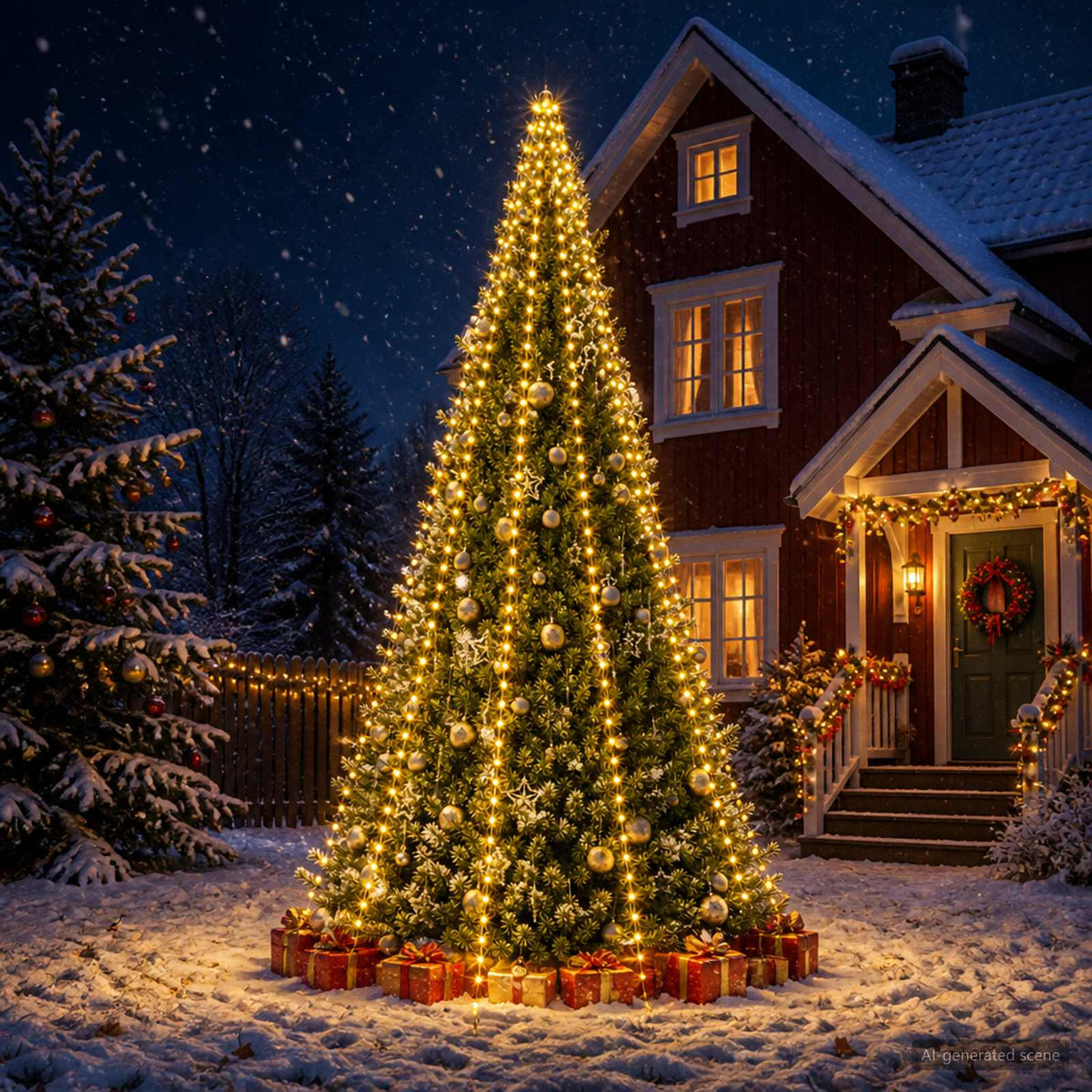 vidaXL Christmas Tree Lights 500 LEDs Warm White 500 cm