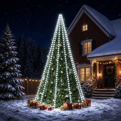 vidaXL Christmas Tree Lights 500 LEDs Cold White 500 cm