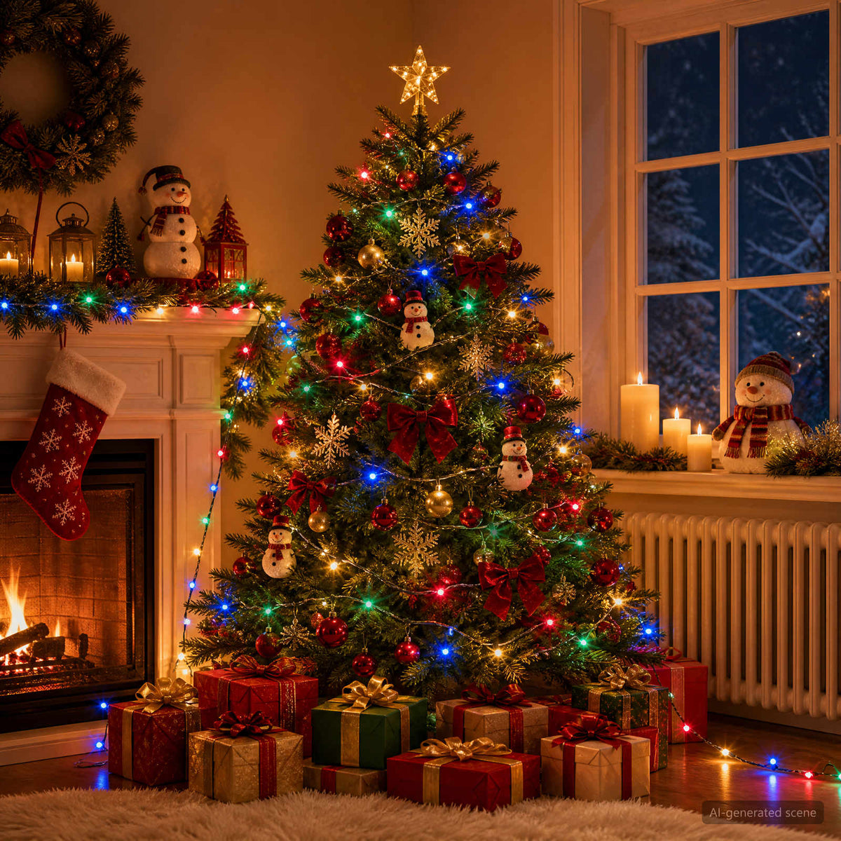 vidaXL Dual Colour Mode Christmas Lights 2000 LEDs Multicolour 200 m