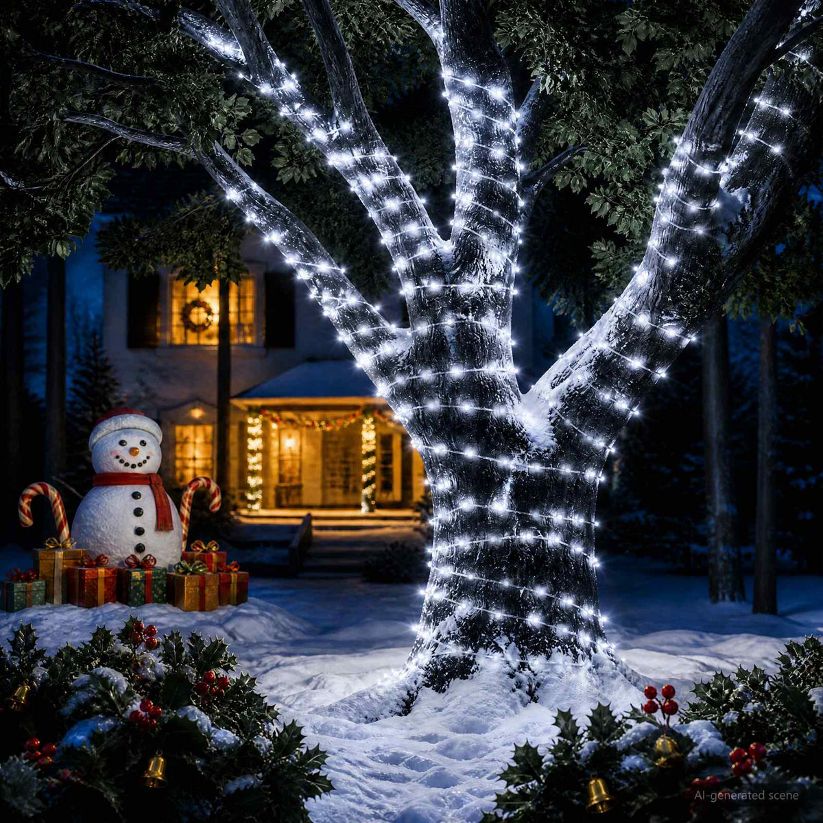 vidaXL Rope Lights 150 LEDs Cold White 15 m