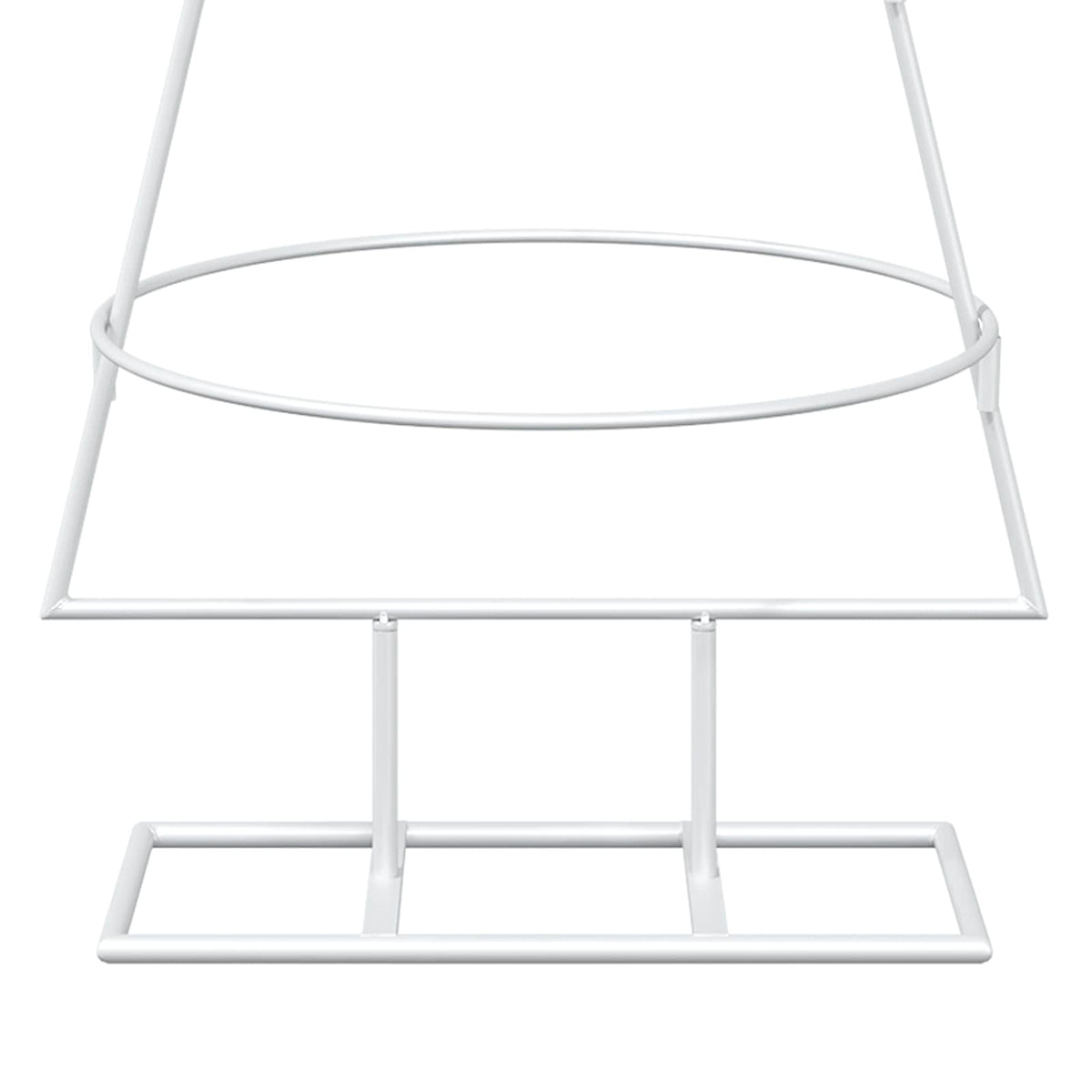vidaXL Metal Christmas Tree with Stand KUOPIO 125 cm Steel White
