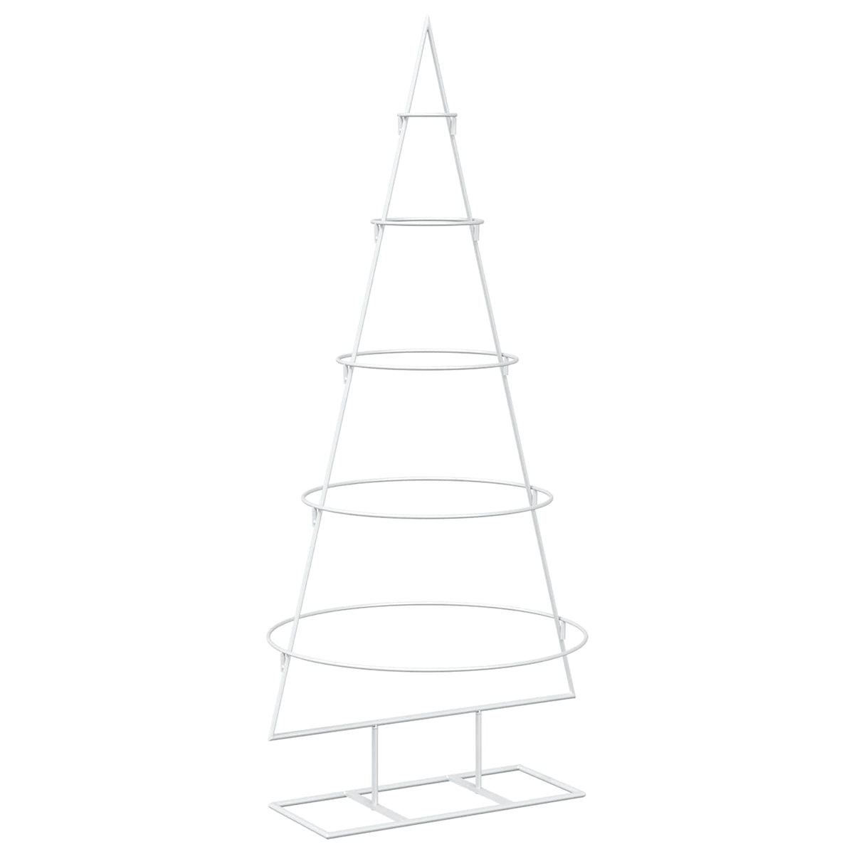 vidaXL Metal Christmas Tree with Stand KUOPIO 125 cm Steel White