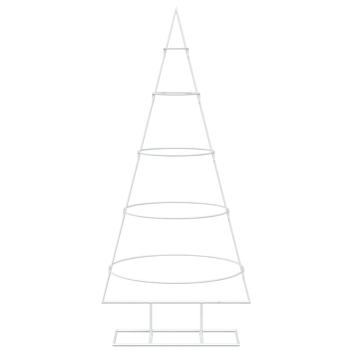 vidaXL Metal Christmas Tree with Stand KUOPIO 125 cm Steel White