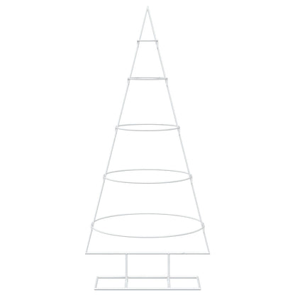 vidaXL Metal Christmas Tree with Stand KUOPIO 125 cm Steel White