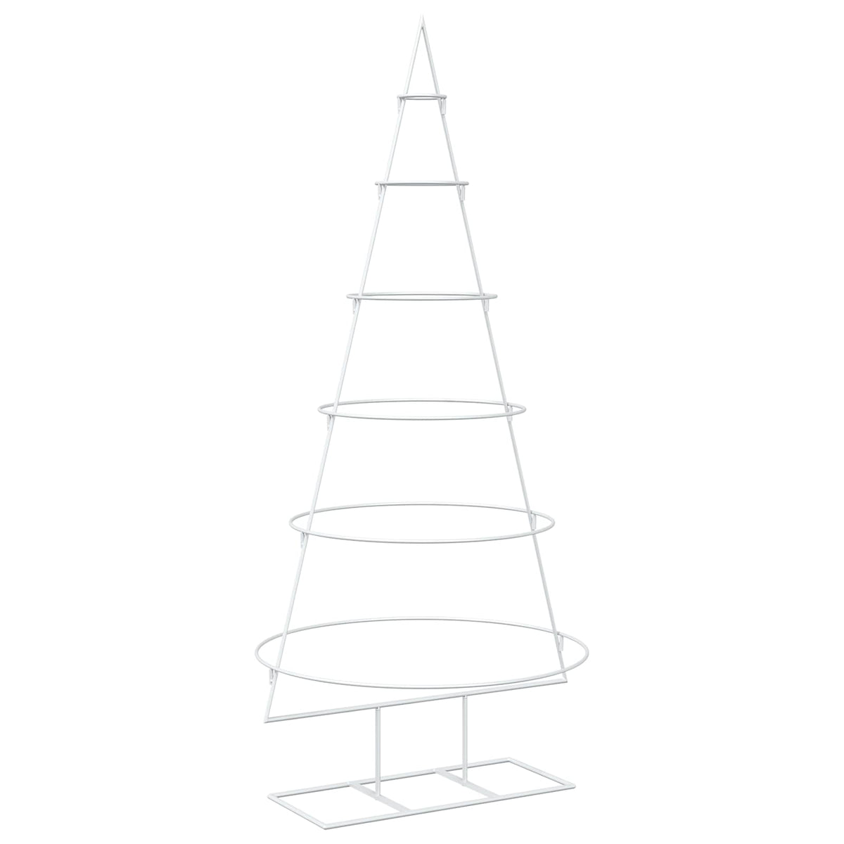 vidaXL Metal Christmas Tree with Stand KUOPIO 150 cm Steel White