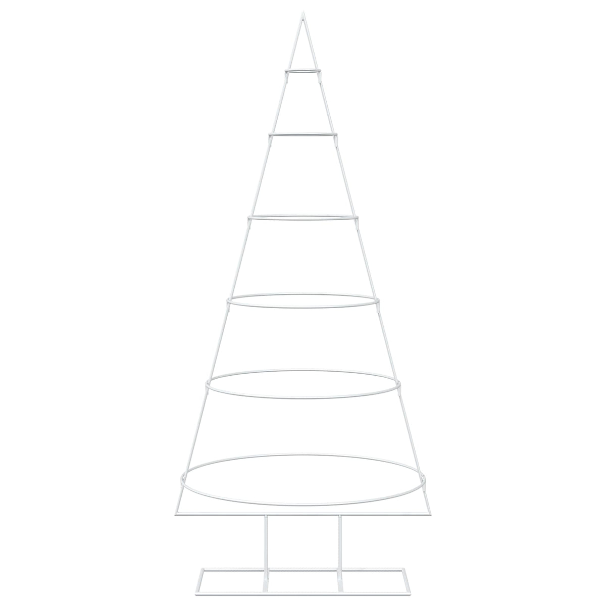vidaXL Metal Christmas Tree with Stand KUOPIO 150 cm Steel White