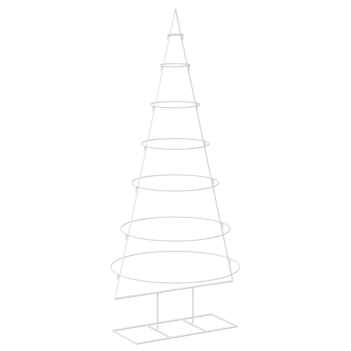 vidaXL Metal Christmas Tree with Stand KUOPIO 180 cm Steel White