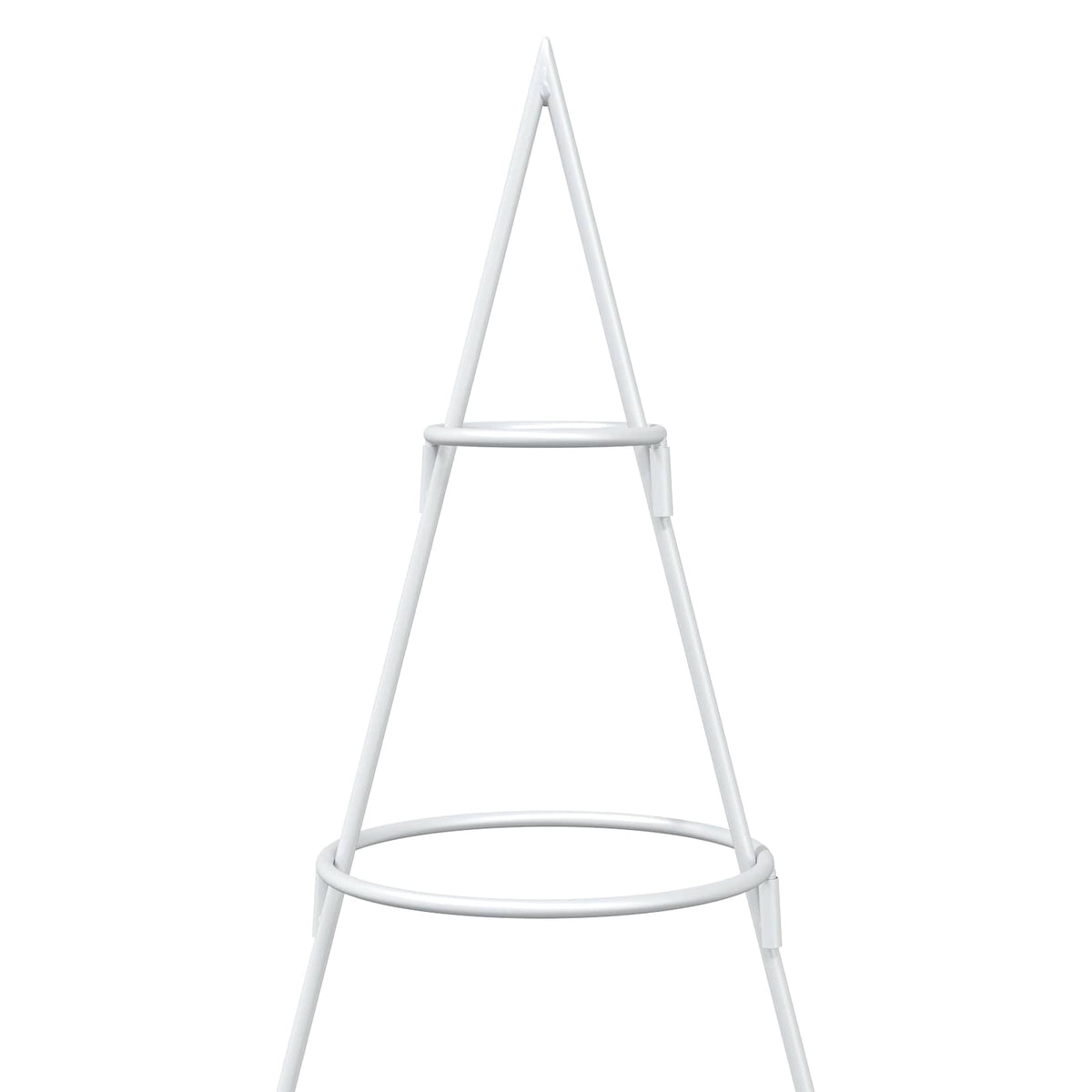vidaXL Metal Christmas Tree with Stand KUOPIO 210 cm Steel White