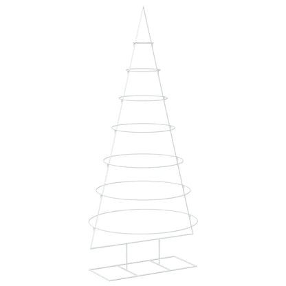 vidaXL Metal Christmas Tree with Stand KUOPIO 210 cm Steel White