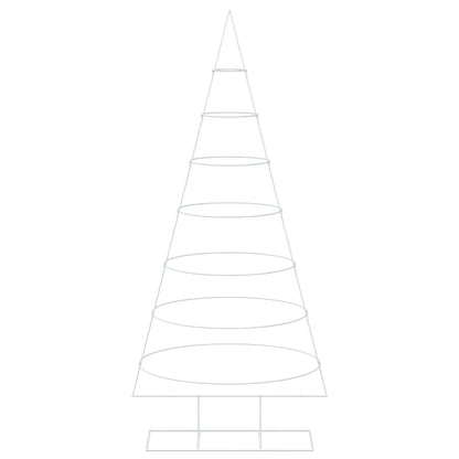 vidaXL Metal Christmas Tree with Stand KUOPIO 210 cm Steel White