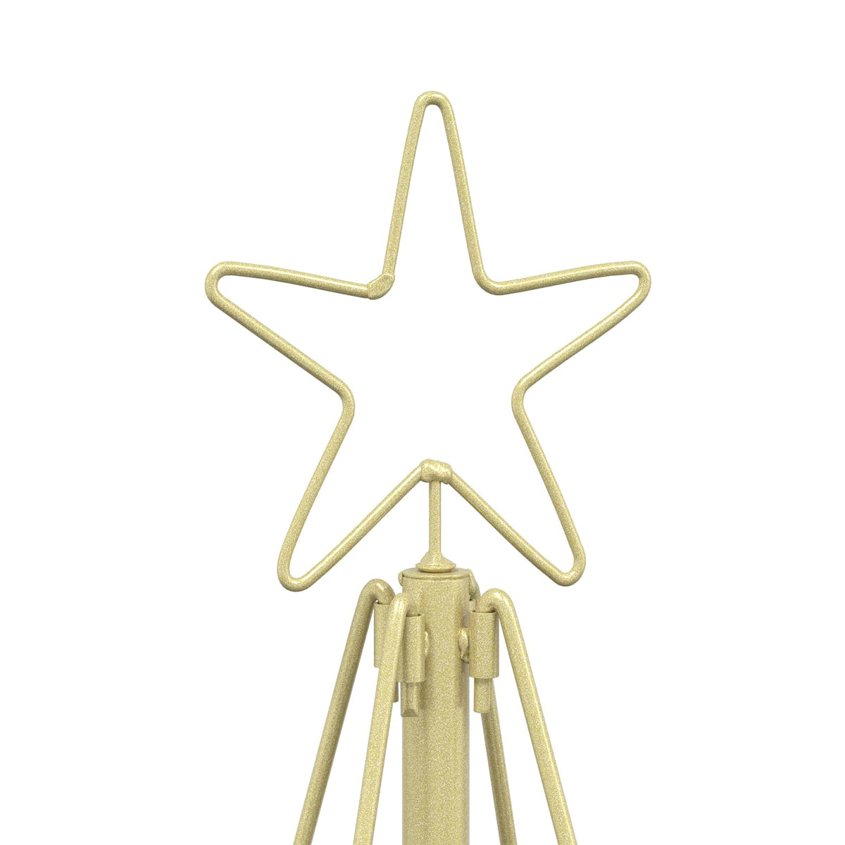 vidaXL Metal Christmas Tree with Stand KUOPIO 60 cm Steel Gold