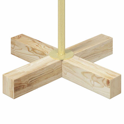 vidaXL Metal Christmas Tree with Stand KUOPIO 60 cm Steel Gold