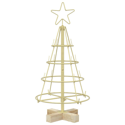 vidaXL Metal Christmas Tree with Stand KUOPIO 60 cm Steel Gold
