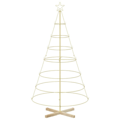 vidaXL Metal Christmas Tree with Stand KUOPIO 180 cm Steel Gold