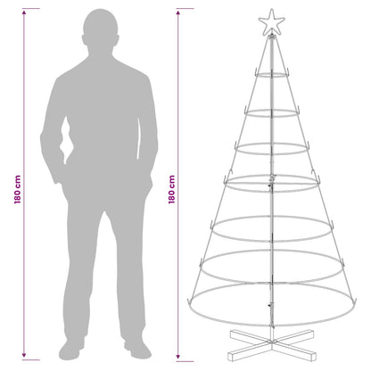 vidaXL Metal Christmas Tree with Stand KUOPIO 180 cm Steel Gold