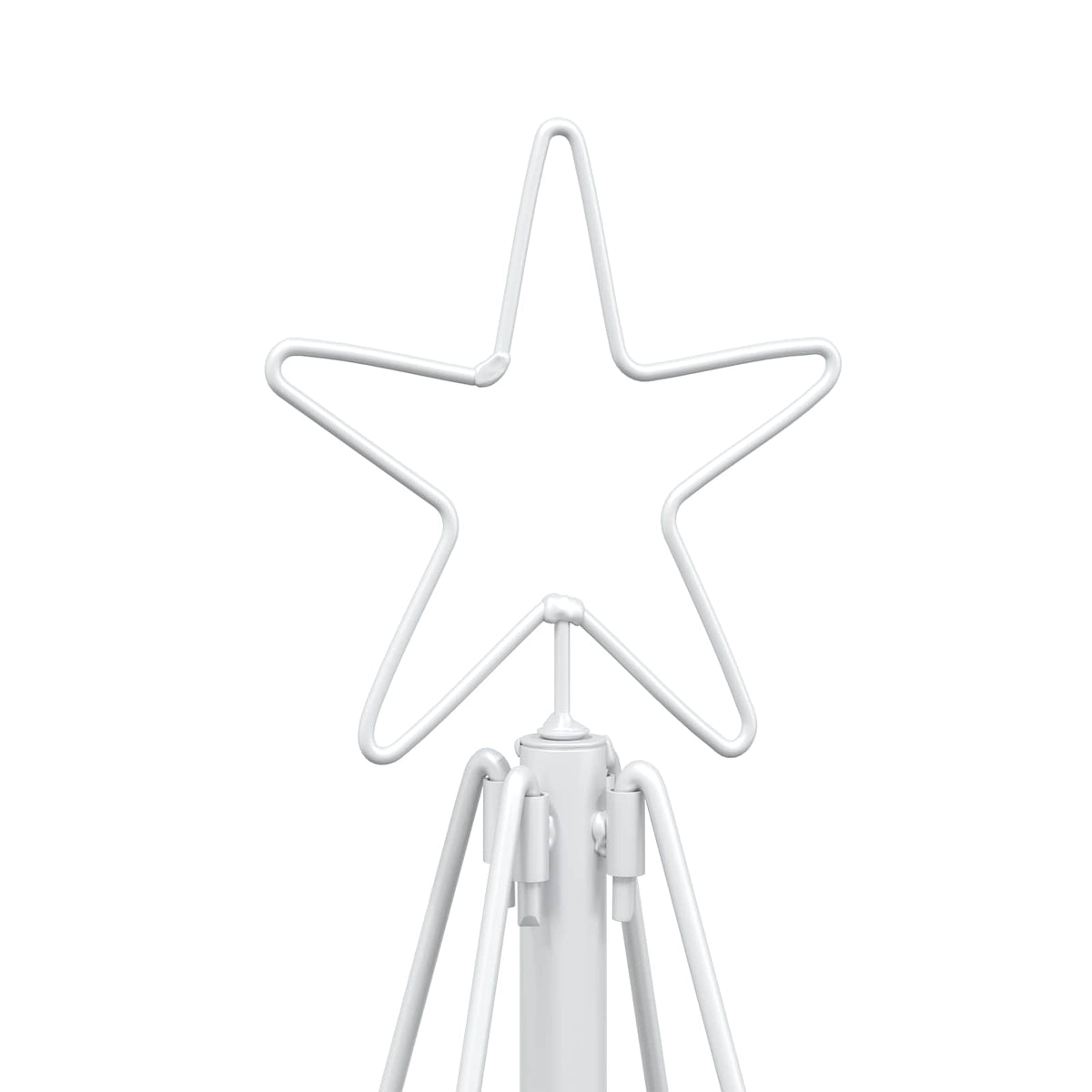 vidaXL Metal Christmas Tree with Stand KUOPIO 180 cm Steel White