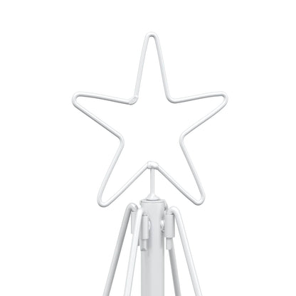 vidaXL Metal Christmas Tree with Stand KUOPIO 180 cm Steel White