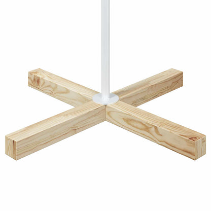 vidaXL Metal Christmas Tree with Ring Stand KUOPIO 210 cm Steel White