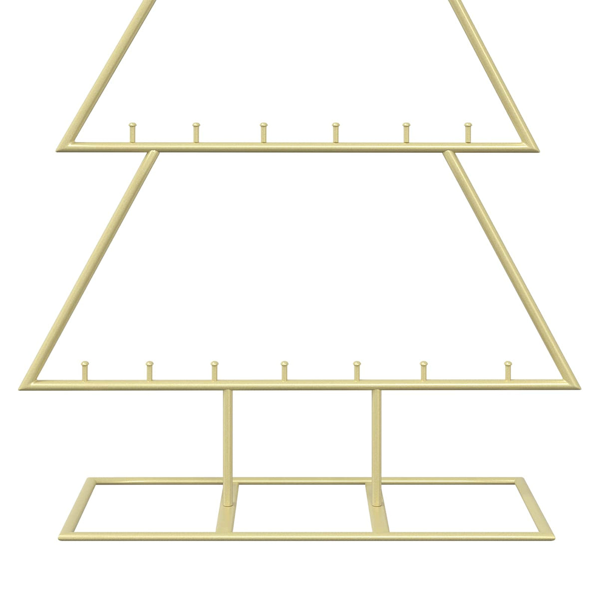 vidaXL Metal Christmas Tree with Stand KUOPIO 125 cm Steel Gold