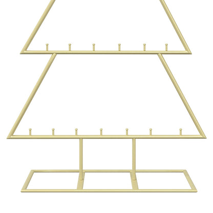 vidaXL Metal Christmas Tree with Stand KUOPIO 125 cm Steel Gold