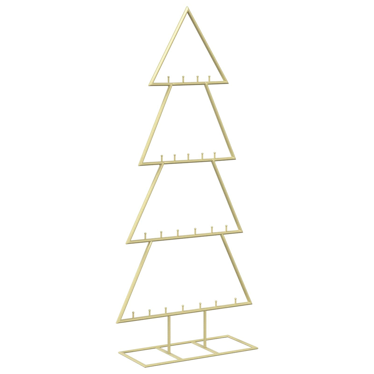 vidaXL Metal Christmas Tree with Stand KUOPIO 125 cm Steel Gold