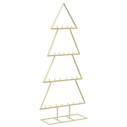 vidaXL Metal Christmas Tree with Stand KUOPIO 125 cm Steel Gold