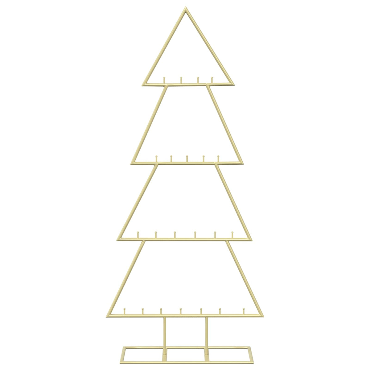 vidaXL Metal Christmas Tree with Stand KUOPIO 125 cm Steel Gold