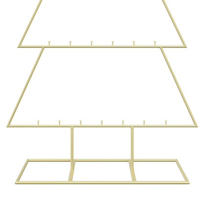 vidaXL Metal Christmas Tree with Stand KUOPIO 150 cm Steel Gold