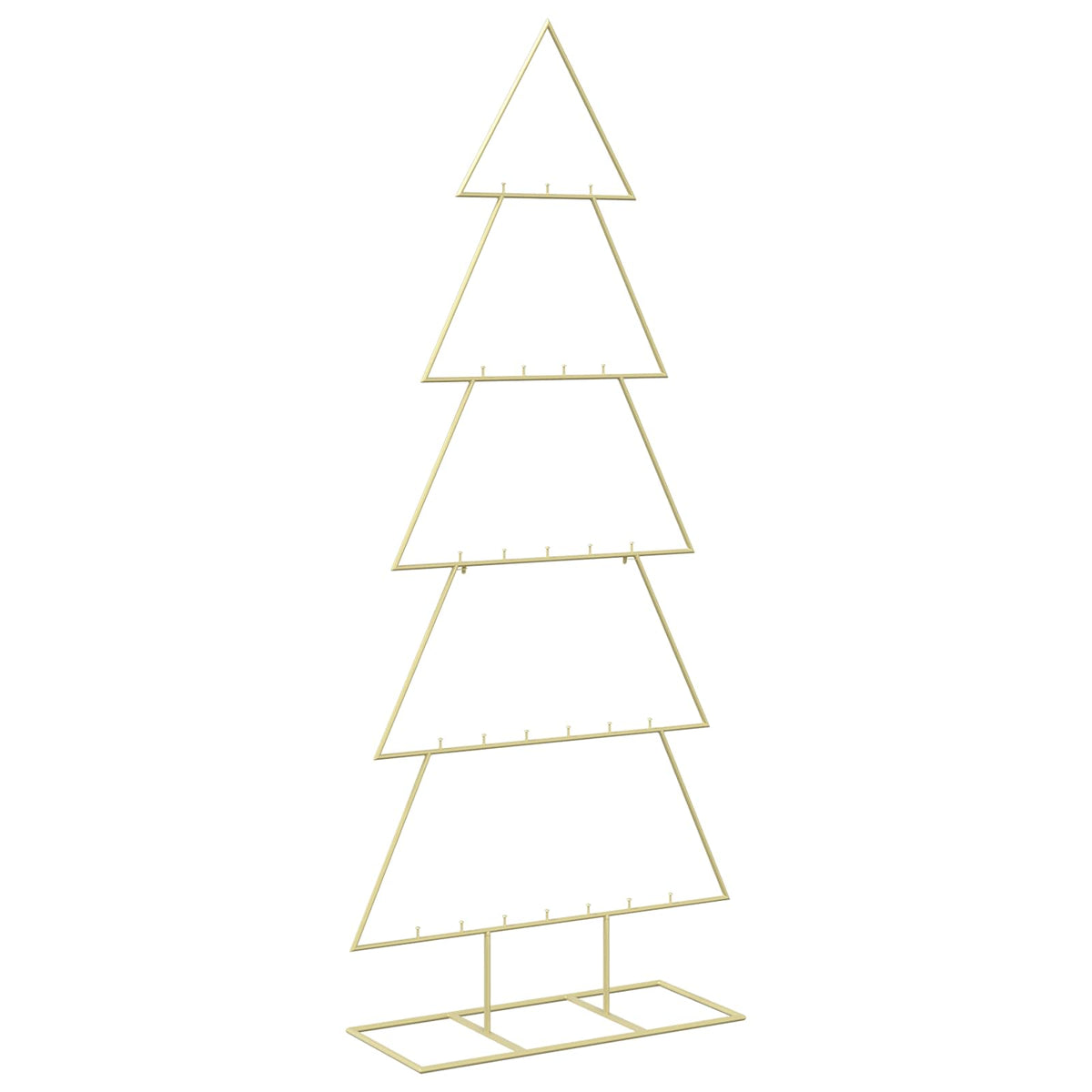 vidaXL Metal Christmas Tree with Stand KUOPIO 150 cm Steel Gold