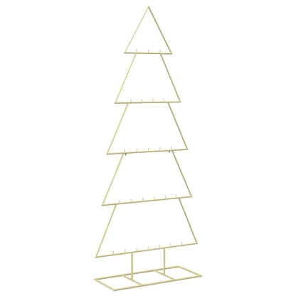 vidaXL Metal Christmas Tree with Stand KUOPIO 150 cm Steel Gold