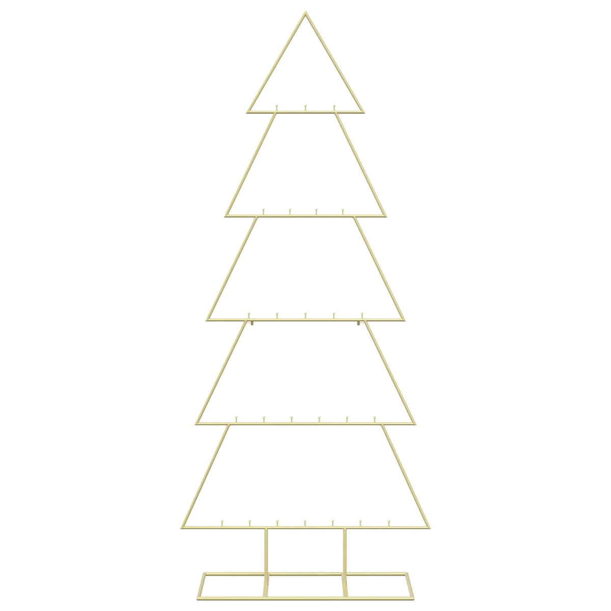 vidaXL Metal Christmas Tree with Stand KUOPIO 150 cm Steel Gold