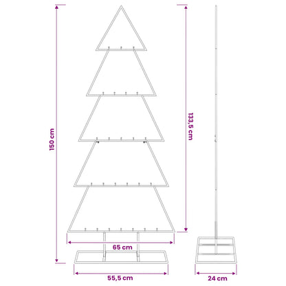 vidaXL Metal Christmas Tree with Stand KUOPIO 150 cm Steel Gold