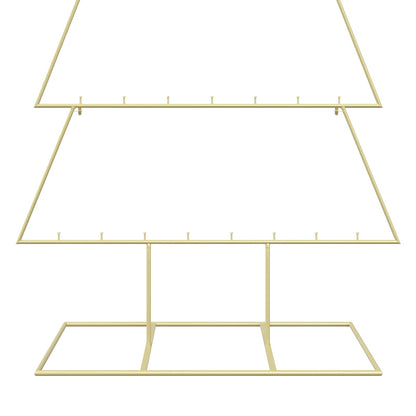 vidaXL Metal Christmas Tree with Stand KUOPIO 180 cm Steel Gold