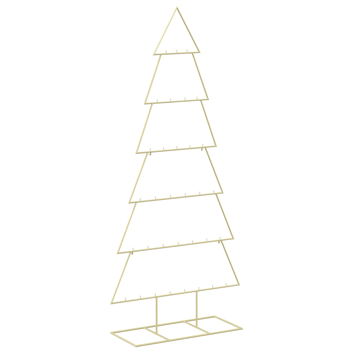 vidaXL Metal Christmas Tree with Stand KUOPIO 180 cm Steel Gold