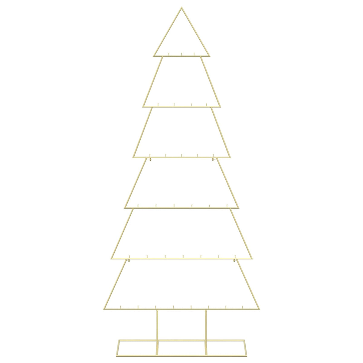 vidaXL Metal Christmas Tree with Stand KUOPIO 180 cm Steel Gold