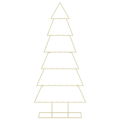vidaXL Metal Christmas Tree with Stand KUOPIO 180 cm Steel Gold